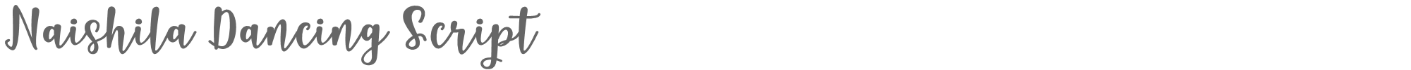 Naishila Dancing Script Naishila Dancing Script.ttf font preview